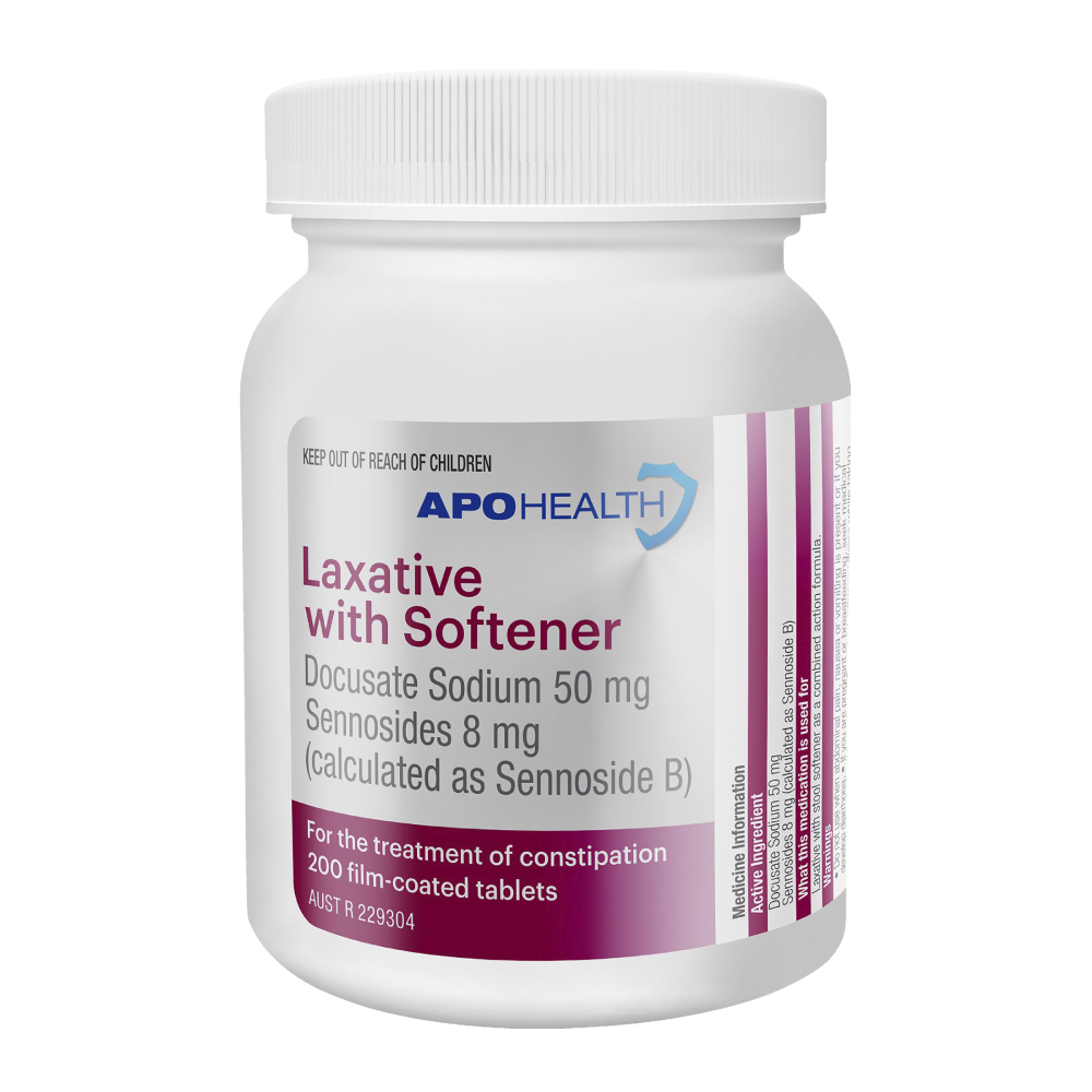 APOHEALTH Laxative with Softener 200 Tablets