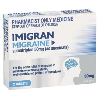 Imigran Migraine 50mg 2 Tablets - Sumatriptan (S3)