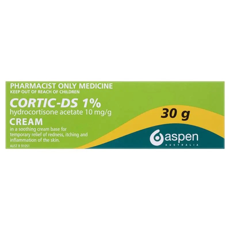 Cortic DS Cream 1% 30g - Hydrocortisone (S3) - Image 2