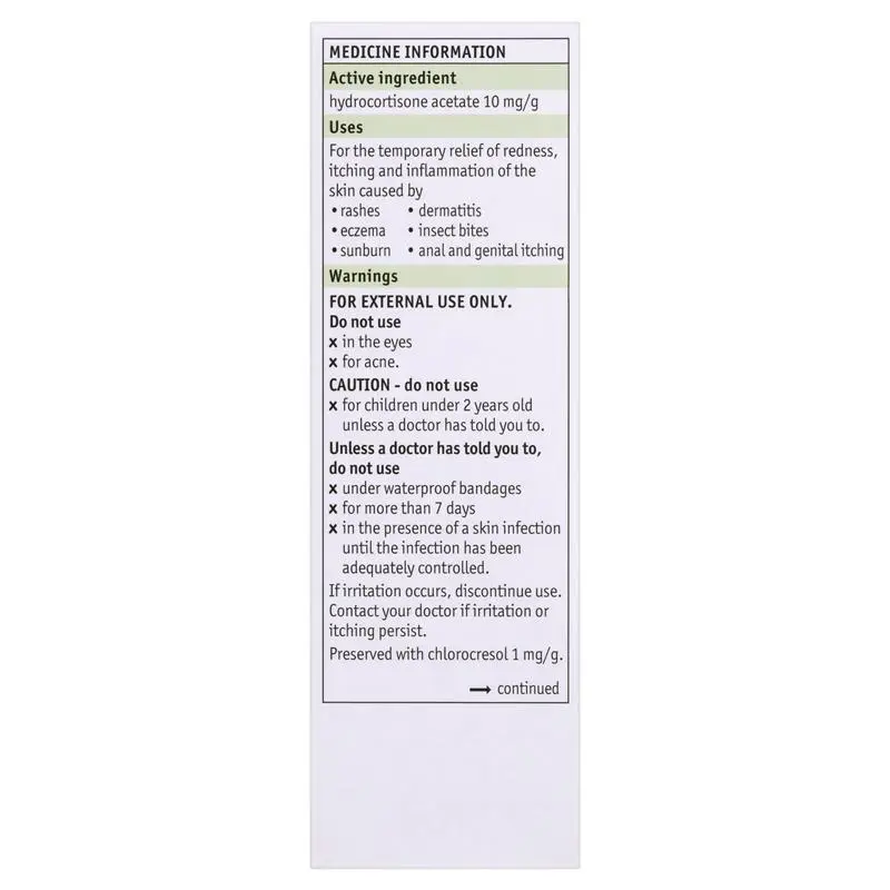 Cortic DS Cream 1% 30g - Hydrocortisone (S3) - Image 3