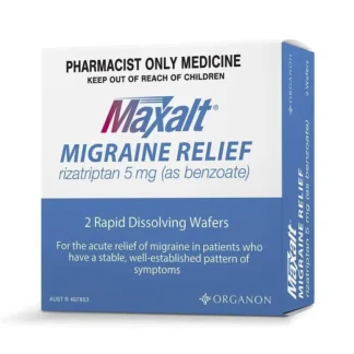 Maxalt Migraine Relief 5mg Wafer 2 Pack - Rizatriptan (S3)