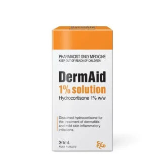Dermaid 1% Eczema Solution 30mL - Hydrocortisone (S3)