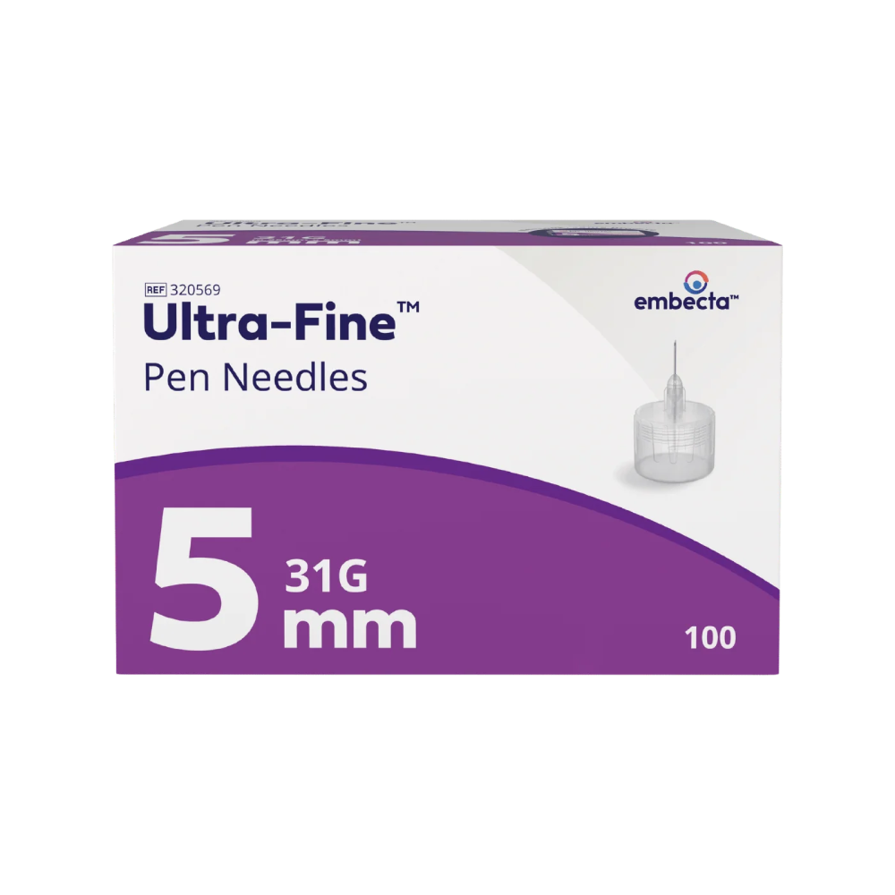 embecta Ultra-Fine Pen Needles 5mm x 31G - 100 Pack