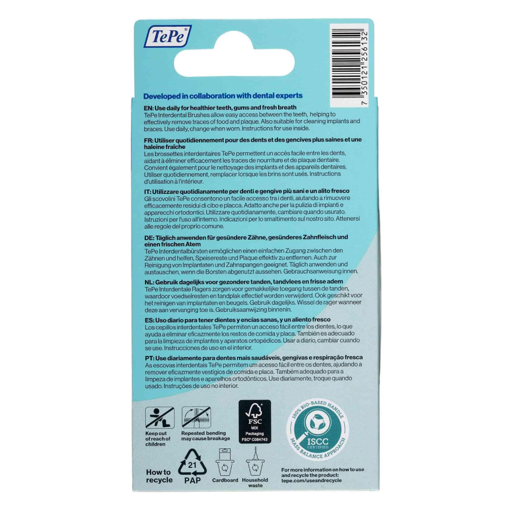 TePe Interdental Brushes 1.1mm Size 6 Purple 6 Pack - Image 2