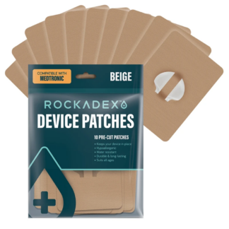 Rockadex Device Precut Medtronic Patches Beige Colour 10 pack