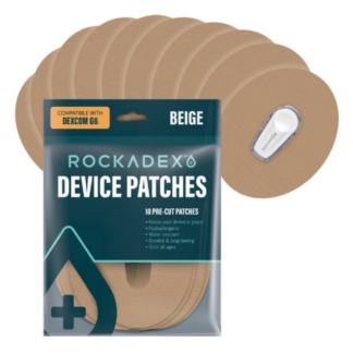 Rockadex Dexcom G6 Device 10 Patches Beige