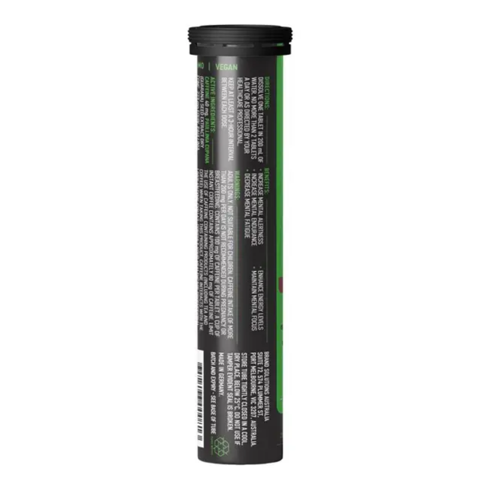 Wakey Wakey Caffeine Energy 20 Effervescent Tablets-Cola - Image 3