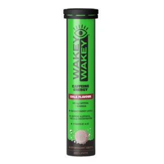 Wakey Wakey Caffeine Energy 20 Effervescent Tablets-Cola