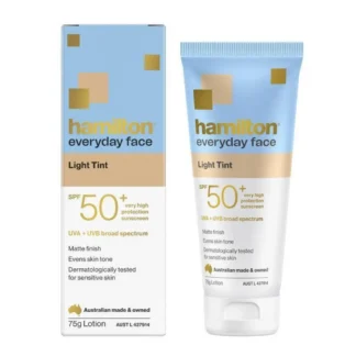 Hamilton Everyday Face Light Tint SPF 50+ Sunscreen Lotion 75g
