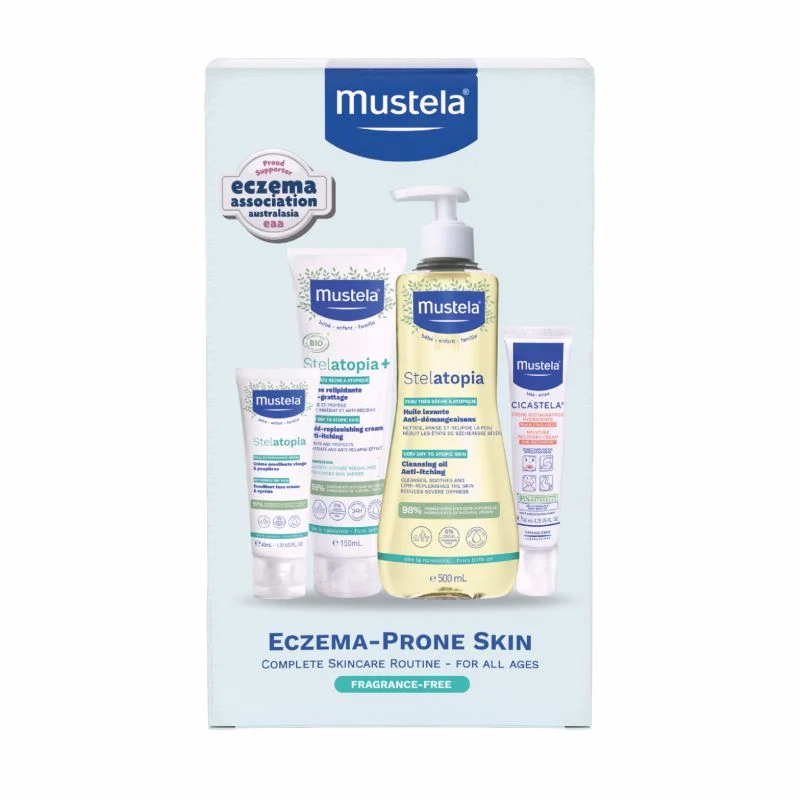 Mustela Eczema Prone Skin Complete Skin Care Routine 4pcs