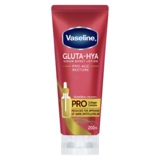Vaseline Gluta-Hya Serum Burst Body Lotion Pro Age Restore 200ml