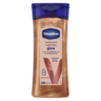 Vaseline Intensive Care Vanilla Glow Shimmer Body Gel Oil 200ml