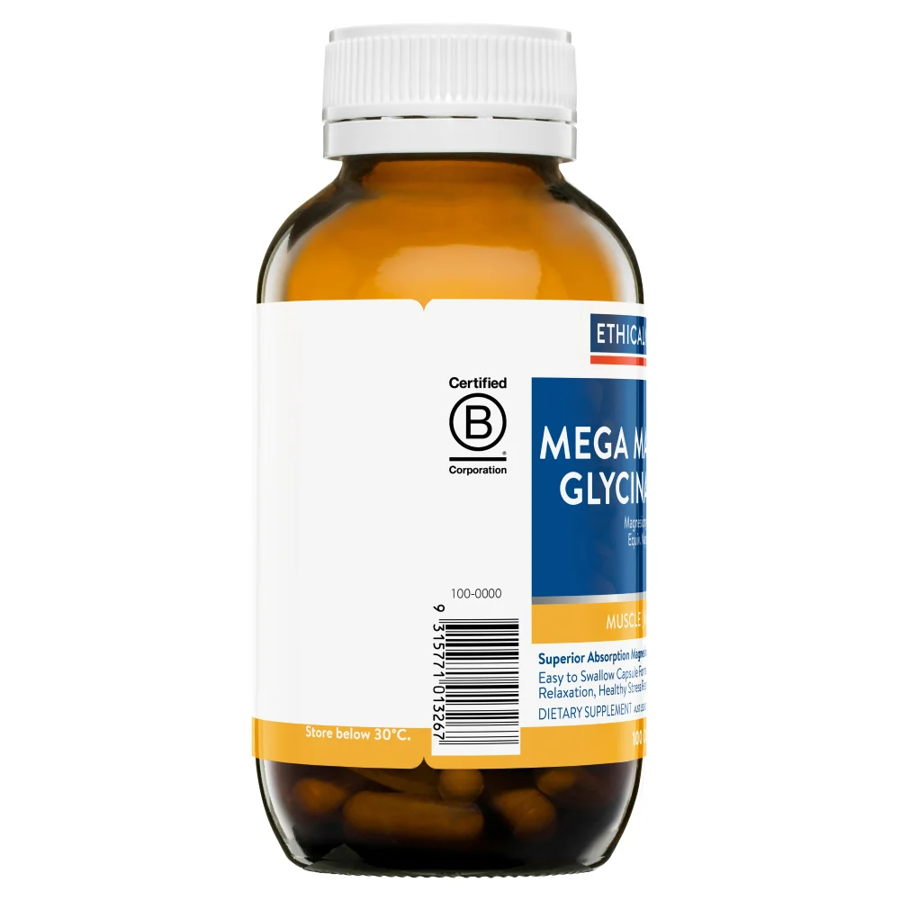 Ethical Nutrients Mega Magnesium Glycinate 3-in-1 100 Tablets - Image 3