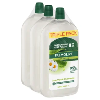 Palmolive Naturals Liquid Hand Wash 3x1L - Aloe Vera & Chamomile