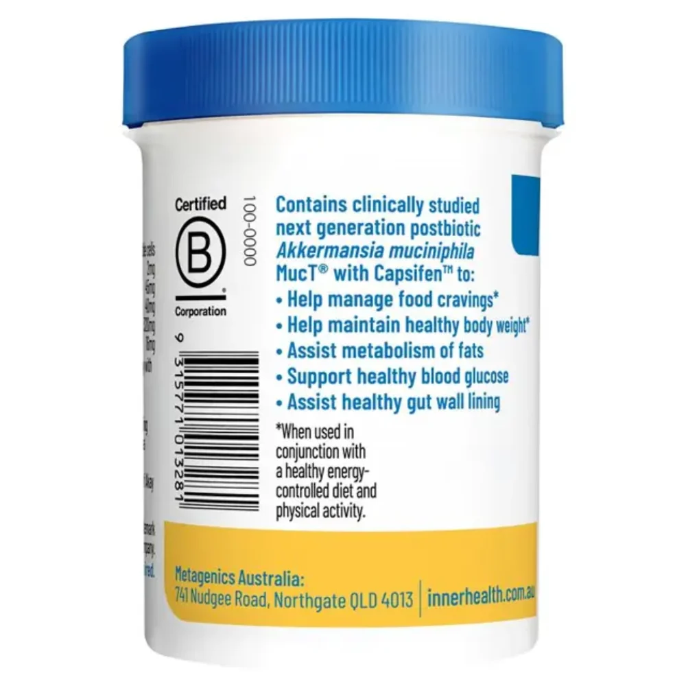 Inner Health Metabolism & Weight With Akkermansia 30 Capsules - Image 3