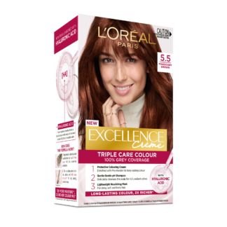 Loreal Paris Excellence Creme Permanent Hair Color 5.5 Mahogany Brown