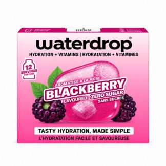 Waterdrop Vitamin Drink Cubes Zero Sugar Blackberry 2.1g x 12 Pack