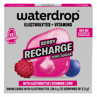 Waterdrop Vitamin Drink Cubes Zero Sugar Berry 2.1g x 12 Pack