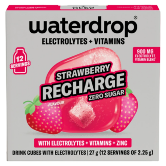 Waterdrop Vitamin Drink Cubes Zero Sugar Strawberry 2.1g x 12 Pack