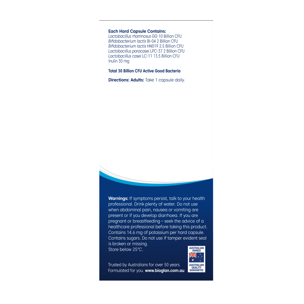 Bioglan Platinum Probiotics 30 Billion 30 Capsules - Image 3