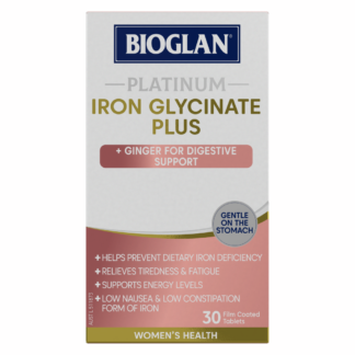 Bioglan Platinum Iron Glycinate Plus 30 Tablets