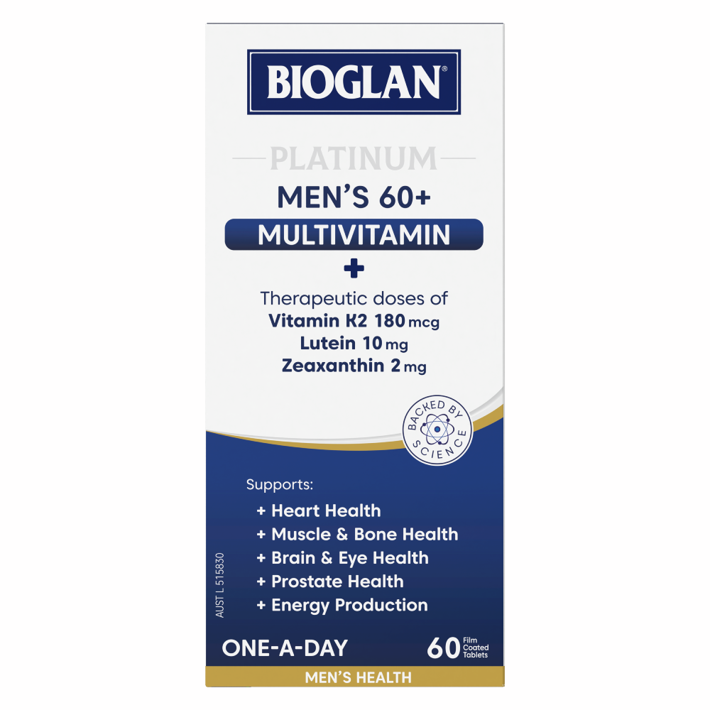 Bioglan Platinum Men's 60+ Multi Vitamin 60 Tablets
