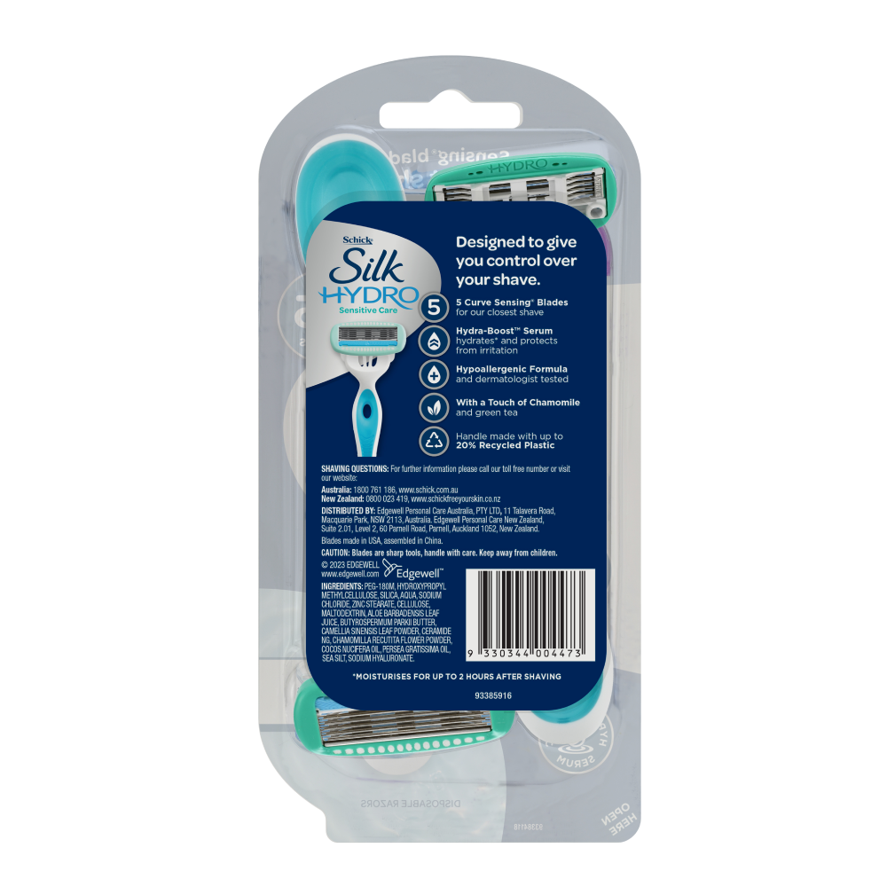 Schick Silk Hydro Sensitive Care Disposable Razors 2 Pack - Image 2