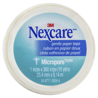 Nexcare Micropore First Aid Tape White 1 Roll