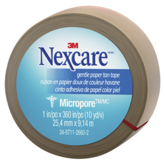 Nexcare Micropore Tan Tape 25mm 1 Roll