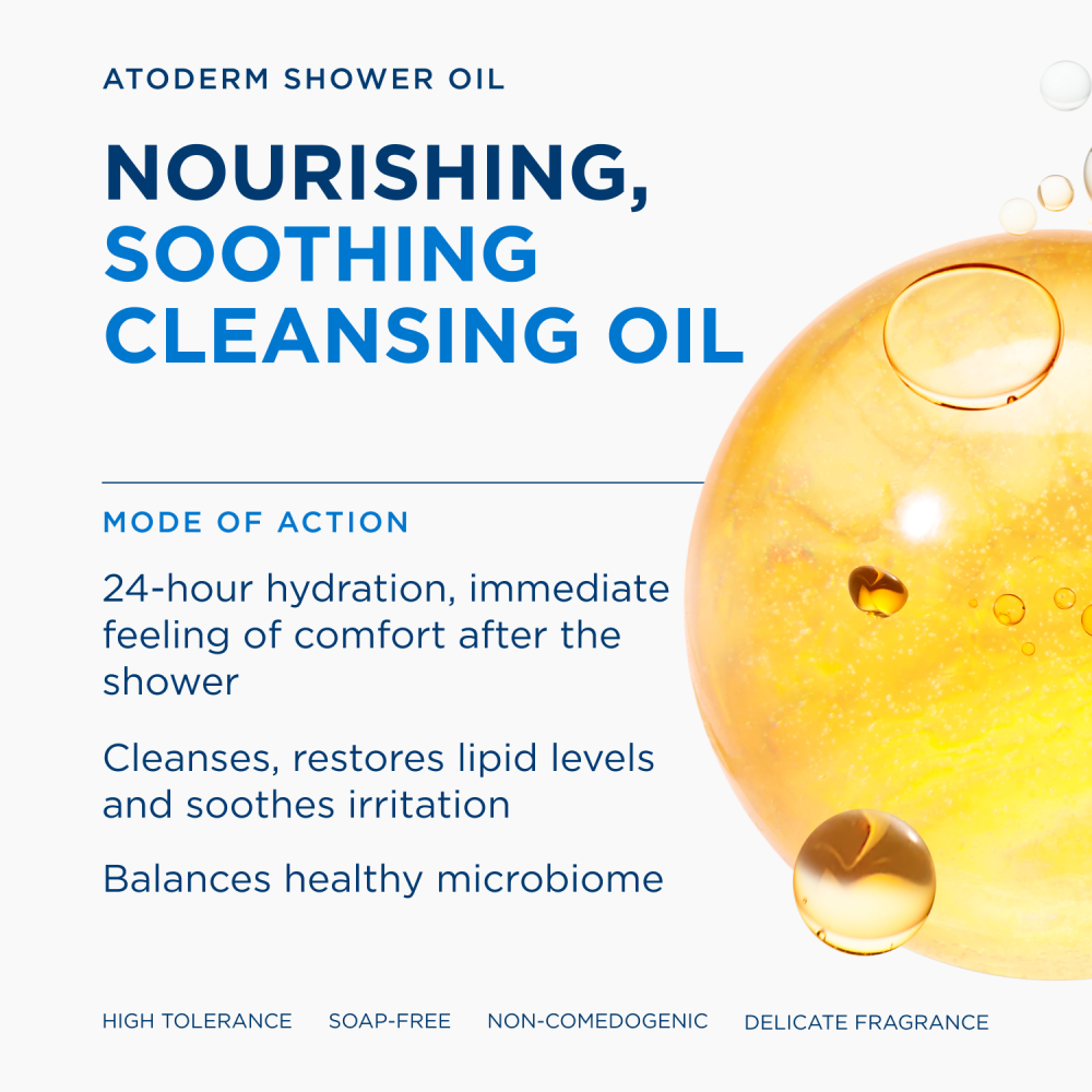 Bioderma Atoderm Ultra Nourishing Shower Oil Cleanser 1L - Image 3