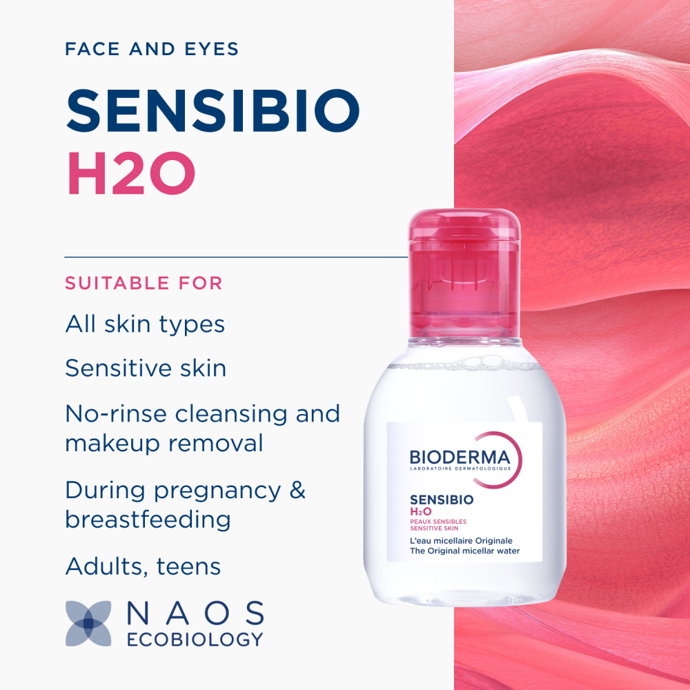 Bioderma Sensibio H2O Soothing Micellar Water Cleanser - 100ml - Image 2