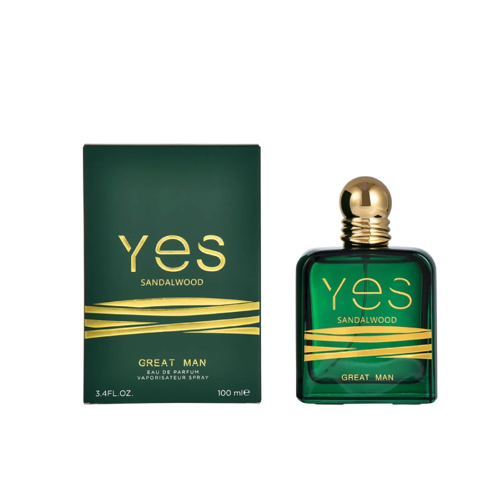 Yes Sandal Wood Eau De Parfum Natural Spray For Men 100ml
