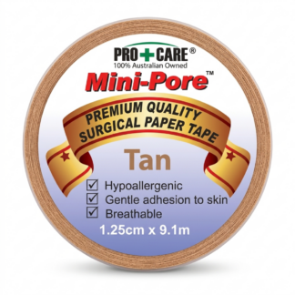 Pro+Care Mini Pore Surgical Tan Tape PAT-12T 1.25cm x 9.1m