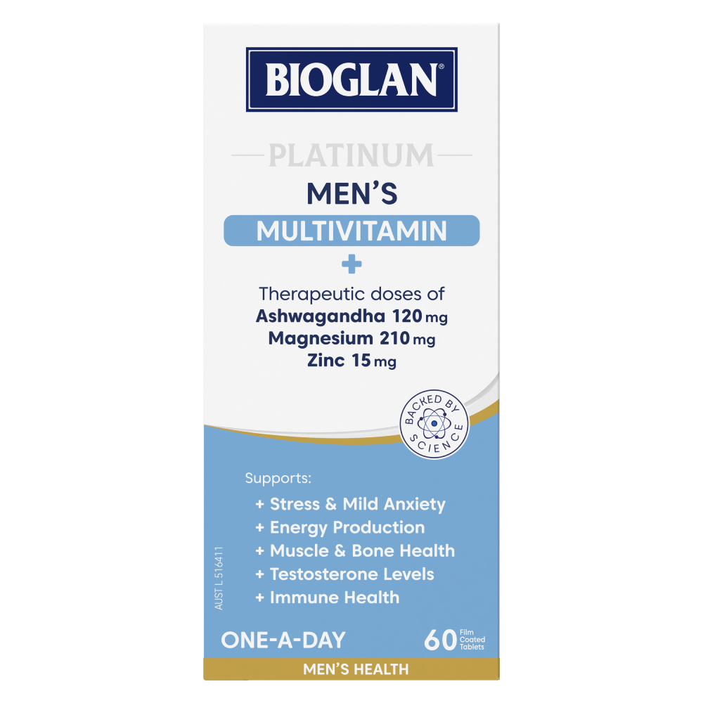 Bioglan Platinum Mens Multivitamin 60 Tablets