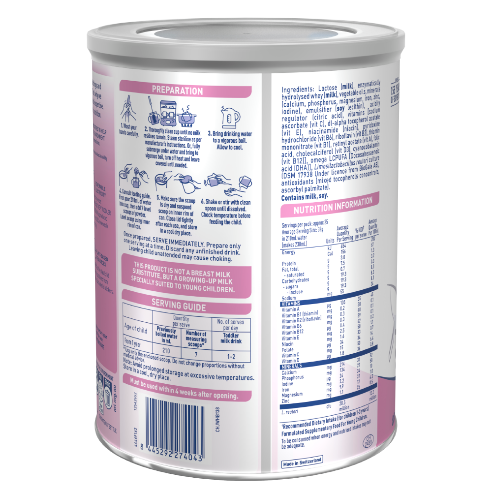 Nestle NAN SENSITIVE Toddler Milk Drink, 1+ Years – 800g - Image 3