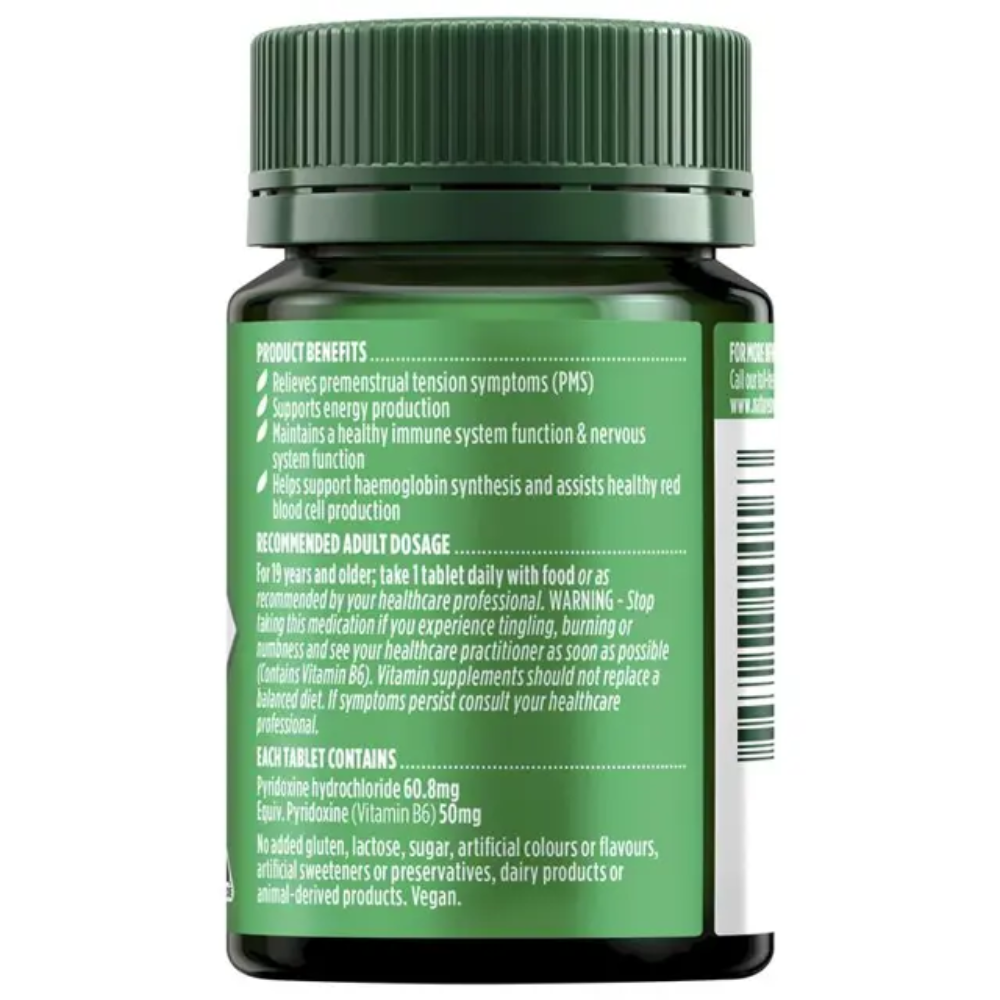 Nature's Own Vitamin B6 60 Tablets - Image 2