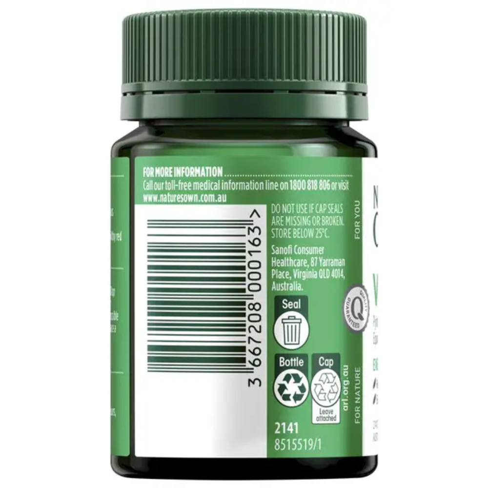 Nature's Own Vitamin B6 60 Tablets - Image 3