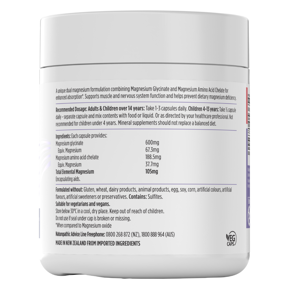 Nutra-Life Magnesium Hi-Zorb 200 Capsules - Image 2
